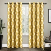 Exclusive Home Curtains Ironwork Grommet Top Energy Saving Blackout Set Of 2 Curtain Panel In Yellow