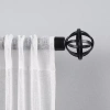Exclusive Home Curtains Jetson 1 In Adjustable Curtain Rod In Black