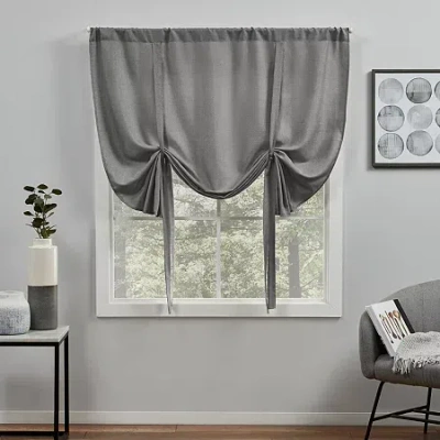 Exclusive Home Curtains Loha Pinch Pleat Light-filtering Set Of 2 Curtain Panel In Black