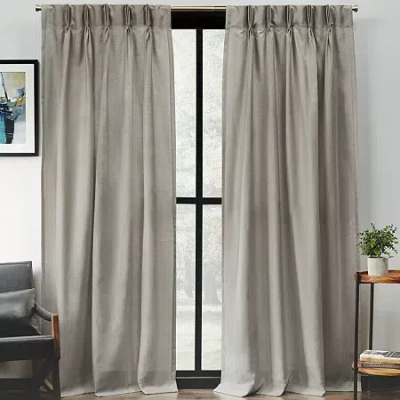 Exclusive Home Curtains Loha Pinch Pleat Light-filtering Set Of 2 Curtain Panel In Multi