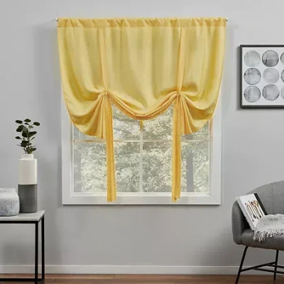 Exclusive Home Curtains Loha Pinch Pleat Light-filtering Set Of 2 Curtain Panel In Yellow