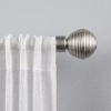 Exclusive Home Curtains Modern Layer 1 In Adjustable Curtain Rod In Silver