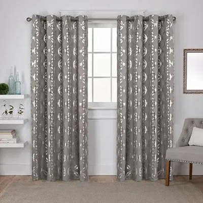 Exclusive Home Curtains Modo Grommet Top Light-filtering Set Of 2 Curtain Panel In Gray