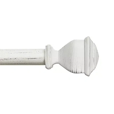 Exclusive Home Curtains Napoleon 1 In Adjustable Curtain Rod In White