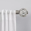 Exclusive Home Curtains Ogee 1 In Adjustable Curtain Rod In Silver