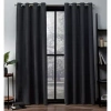 Exclusive Home Curtains Oxford Grommet Top Energy Saving Blackout Set Of 2 Curtain Panel In Gray