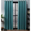 Exclusive Home Curtains Oxford Grommet Top Energy Saving Blackout Set Of 2 Curtain Panel In Green