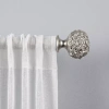 Exclusive Home Curtains Peony 1 In Adjustable Curtain Rod In Silver