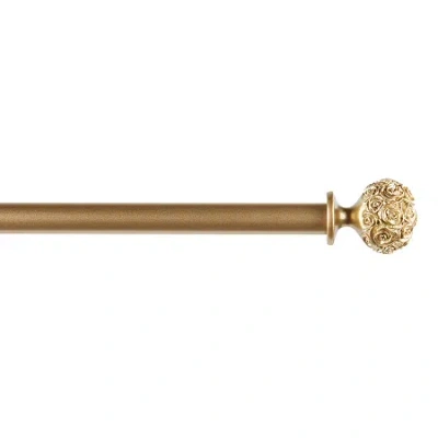 Exclusive Home Curtains Peony 1 In Adjustable Curtain Rod In Yellow