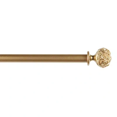Exclusive Home Curtains Peony 1 In Adjustable Curtain Rod In Yellow