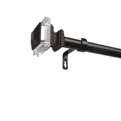 Exclusive Home Curtains Prism 1 In Adjustable Curtain Rod In Brown