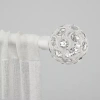 Exclusive Home Curtains Rings 1 In Adjustable Curtain Rod In White