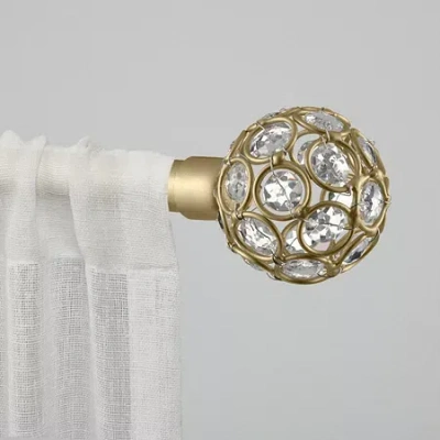 Exclusive Home Curtains Rings 1 In Adjustable Curtain Rod In Yellow