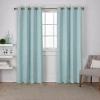 Exclusive Home Curtains Sateen Grommet Top Blackout Set Of 2 Curtain Panel In Green