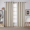 Exclusive Home Curtains Sateen Grommet Top Blackout Set Of 2 Curtain Panel In Sand