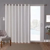 Exclusive Home Curtains Sateen Patio Energy Saving Blackout Grommet Top Single Patio Door Curtain In Sand