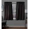 Exclusive Home Curtains Sateen Pinch Pleat Energy Saving Blackout Set Of 2 Curtain Panel In Brown