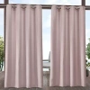 Exclusive Home Curtains Solid Grommet Top Light-filtering Set Of 2 Outdoor Curtain Panel In Pink