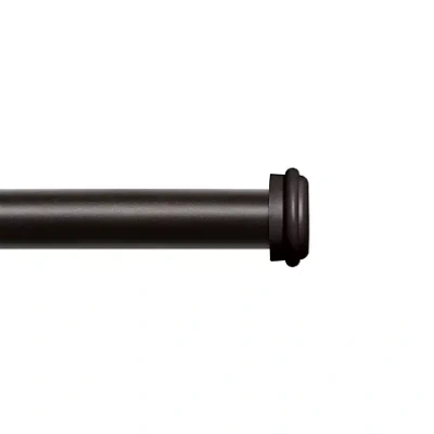 Exclusive Home Curtains Topper 1 In Adjustable Curtain Rod In Brown