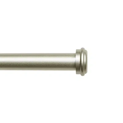 Exclusive Home Curtains Topper 1 In Adjustable Curtain Rod In Silver