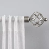 Exclusive Home Curtains Torch 1 In Adjustable Curtain Rod In Silver
