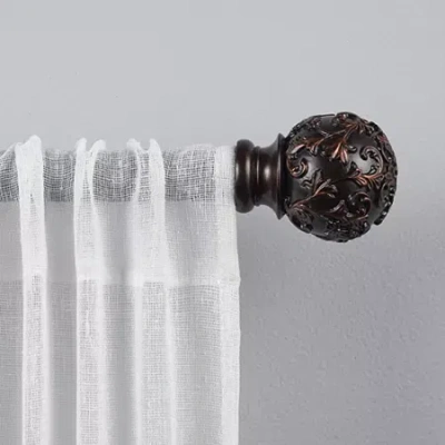 Exclusive Home Curtains Vine 1 In Adjustable Curtain Rod In Brown