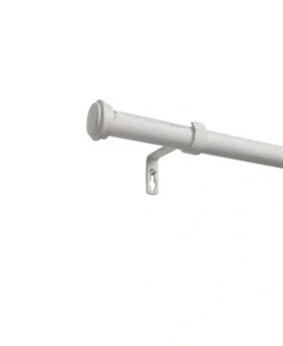 Exclusive Home Topper Outdoor Curtain Rod And Finial Set, 84"-160" In White