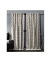 Exclusive Home Treillage Woven Blackout Hidden Tab Top Curtain Panel Pair In Medium Gre