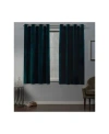 Exclusive Home Velvet Heavyweight Grommet Top Curtain Panel Pair, 54" X 63" In Medium Gre