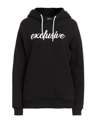 Exclusive Paris Woman Sweatshirt Black Size L Cotton