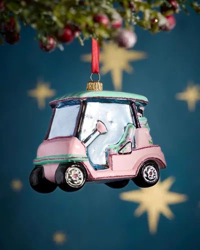Exclusive Pastel Golf Cart Christmas Ornament In Multi