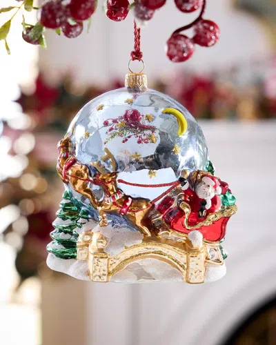 Exclusive Sleigh Ready To Go Christmas Ornament In Multi
