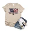 Exclusive Thredz Freedom Flag/eagle Tee In Beige In Beige