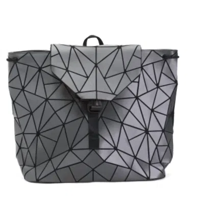 Exclusive Thredz Women's Slanted Triangle Backpack In Matt Grey