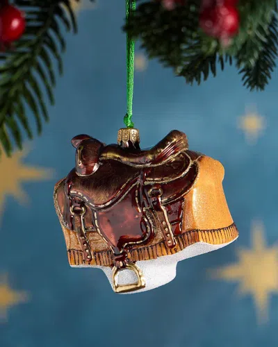 Exclusive Western Saddle Christmas Ornament