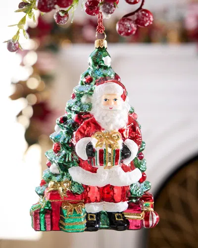 Exclusive With Best Wishes From Santa Christmas Ornament In Multi