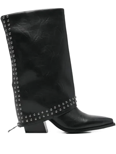 Exe' Pointed-toe Boots In Black