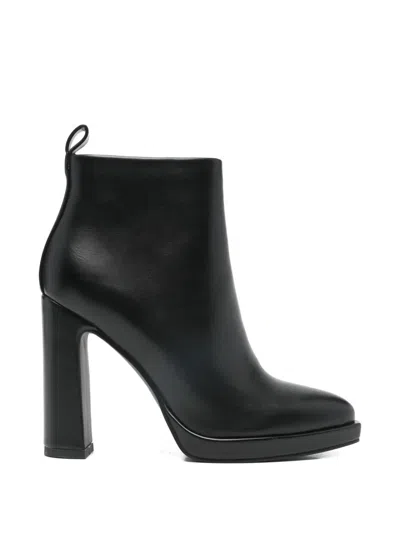 Exe' Pull-tab Ankle Boots In Black