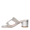 Exe' Exe Sandals Silver In Argento Chiari E Naturali