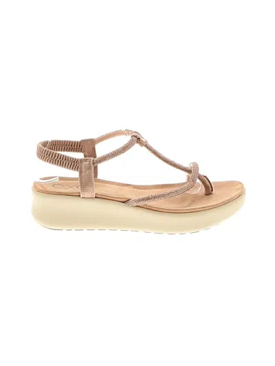 Pre-owned Exe' Sandals In Tan
