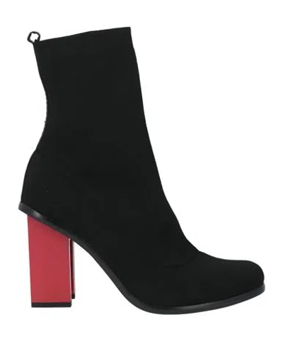Exe' Exè Woman Ankle Boots Black Size 10 Textile Fibers