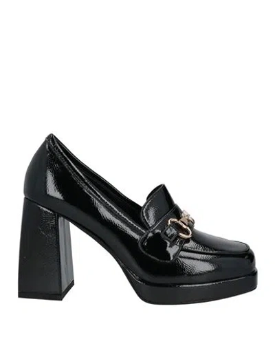 Exe' Woman Loafers Black Size 11 Leather