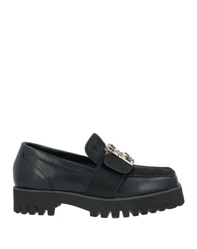 Exe' Exè Woman Loafers Black Size 9 Leather