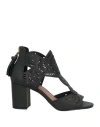 Exe' Woman Sandals Black Size 8 Synthetisches Material In Black