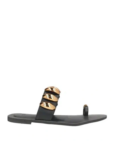 Exe' Exè Woman Thong Sandal Black Size 8 Synthetic Material