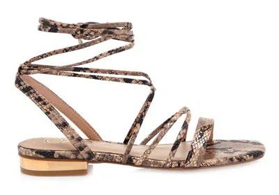 Exe' Women's Amelia Flat Sandals In Nude Pink In Brown