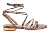 Exe' Women's Amelia Flat Sandals In Nude Pink In Multi
