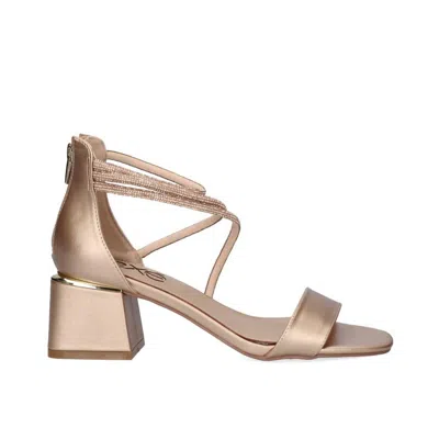 Exe' Women's Carmen 135 Low Heel Sandal In Pink In Gold