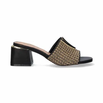 Exe' Women's Carmen Sandal In Black/beige In Multi