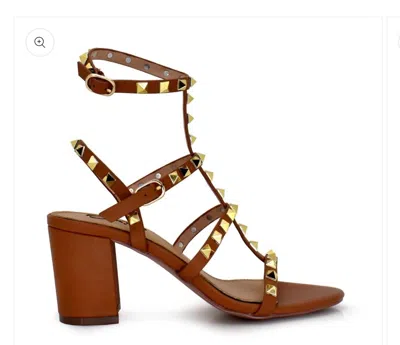 Exe' Women's Carol Heeled Sandals In Tan In Brown